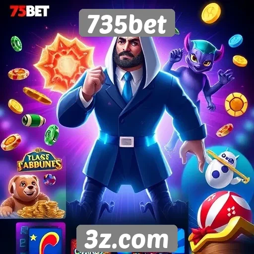 Variedade de jogos disponíveis na 735bet